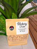 Uutuus – Hickory Chips - Savustuslastut Hickory 1 kg